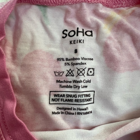 SoHa Keiki pajama set size 8 - Picture 4 of 7